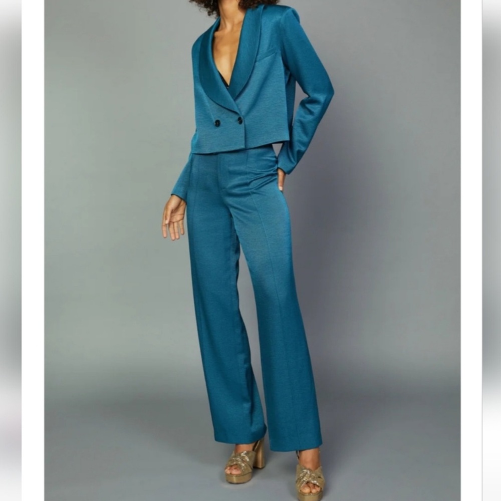 Current Air Blue Blazer Pant Set